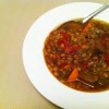 Beef. Bacon and Lentil Soup