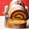 Gingerbread-Pumpkin Yule Log