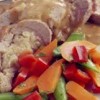 Stuffed Pork Tenderloin with Orange-Peanut Sauce