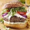 Tuscan Burgers with Pesto Mayo