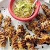 Chicken Skewers with Spicy Cucumber Relish