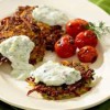 Zucchini-Potato Latkes with Tzatziki